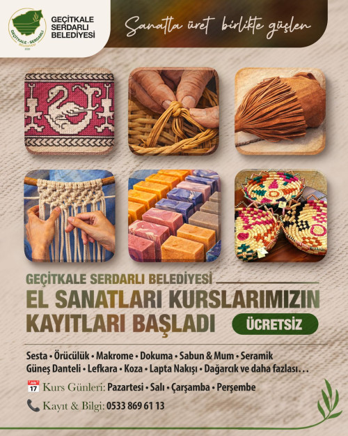 El Sanatları Kurslarımız Başladı